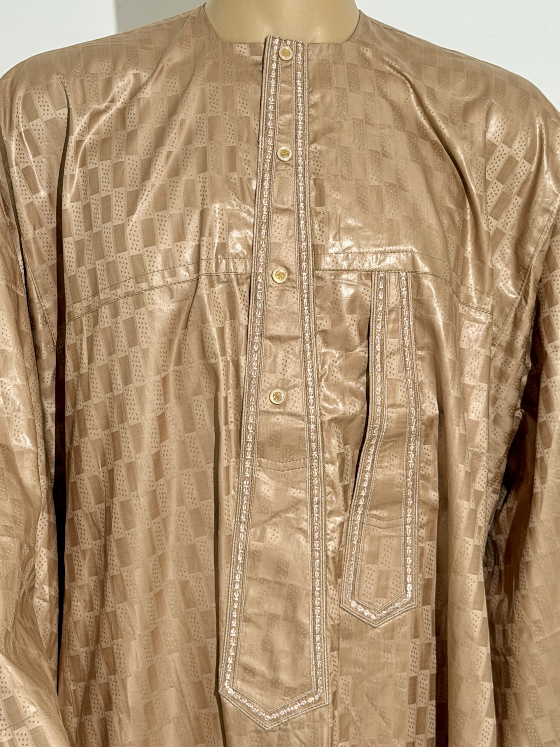 BaaySuhaybu & Kaala MAAM Shop - Beige doré - Bazin riche - Magal 2026 – Image 4